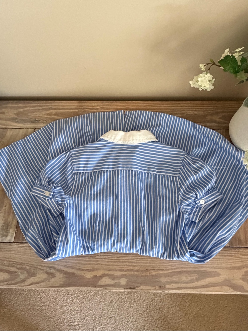 Polo by Ralph Lauren Blue and White Striped Dress - Picture 5 of 8
